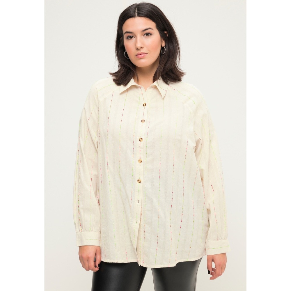 Oversized Cotton Button Up Shirt Minimalist Coastal Relaxed Fit Top NWT S. 20/22